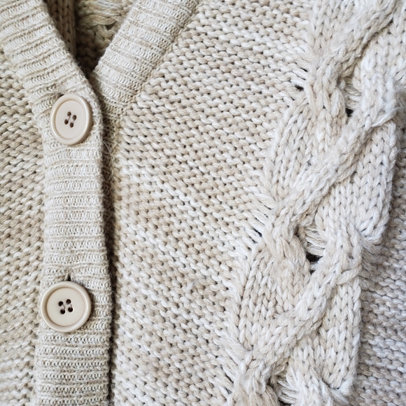 ❗SOLD❗Billabong Beige Knit Long Cardigan - Picture 5 of 8